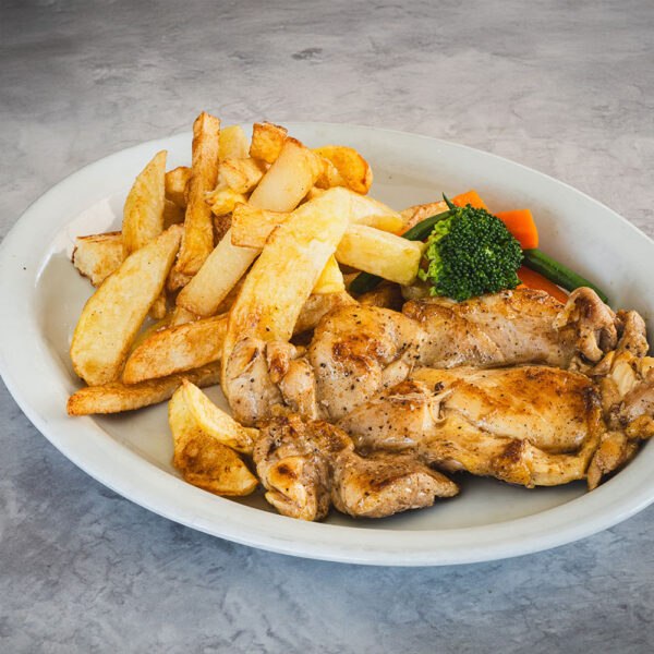 Filete de Pollo a la Plancha con Papas Fritas