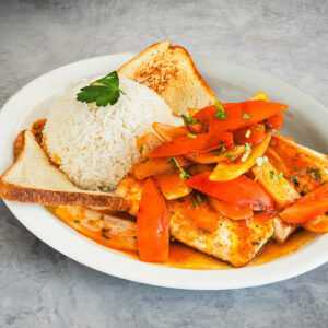 Filete de Pescado a la Chorrillana