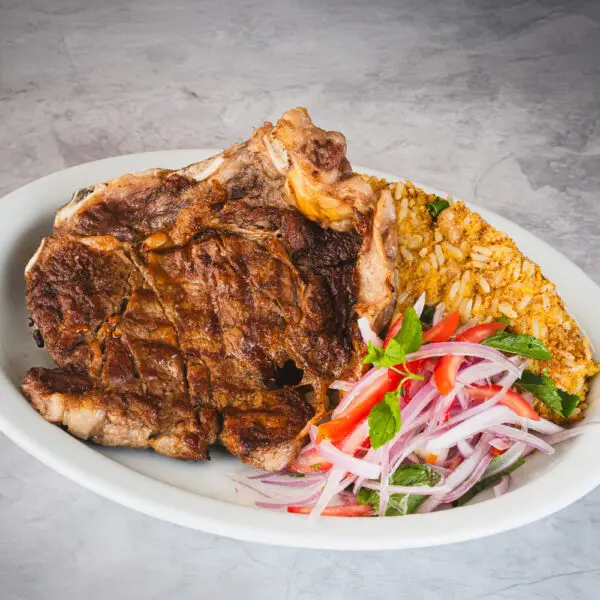 Tacu Tacu con Churrasco