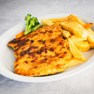 Filete de Pollo a la Milanesa con Papas Fritas